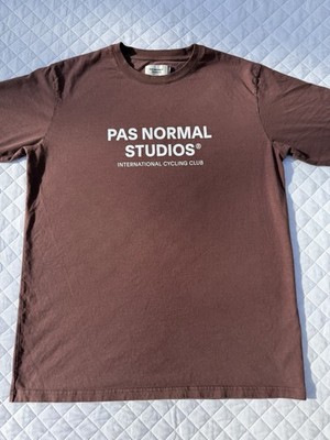 Discontinued Brown Color Pas Normal Studios Off Bike Race tee Shirt Size medium