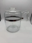 Vintage Pyrex 7759-B Flameware Glass Percolator Coffee Pot W Lid Only 9 Cup