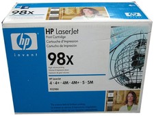 HP 92298X 98X Hewlett Packard Black High Capacity Toner Cartridge Genuine OEM