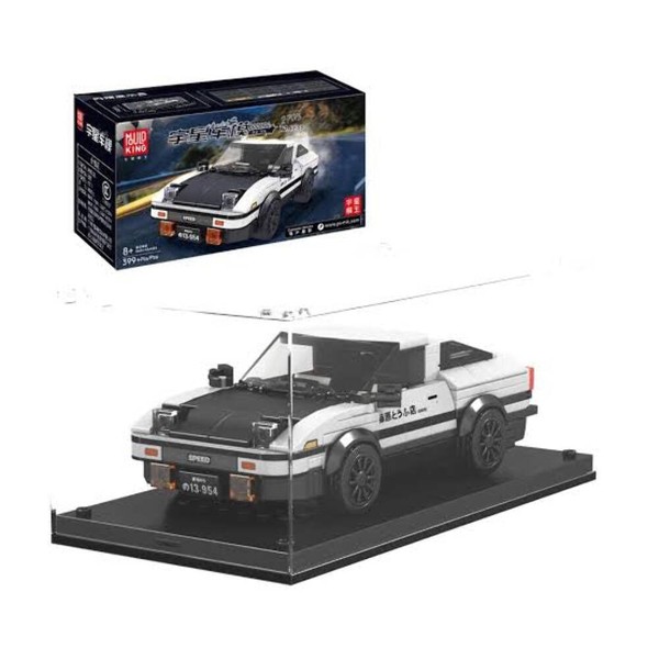 Mould King 27013 AE86 Drift Car – 399 Teile Klemmbaustein Modellauto Mit Vitrine-image