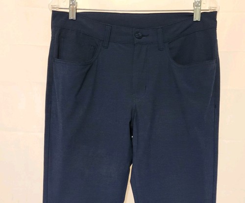 PGA Tour Herren blau vorne flach schmales Bein Golfhose 32 x 32 leicht Performance - Bild 3 von 7