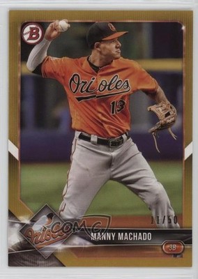 2018 Bowman Gold 11/50 Manny Machado #28 13iq