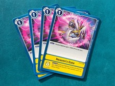 Heaven's Gate ST3-13 Playset Starter Deck Heaven's Yellow Digimon Card Game x4