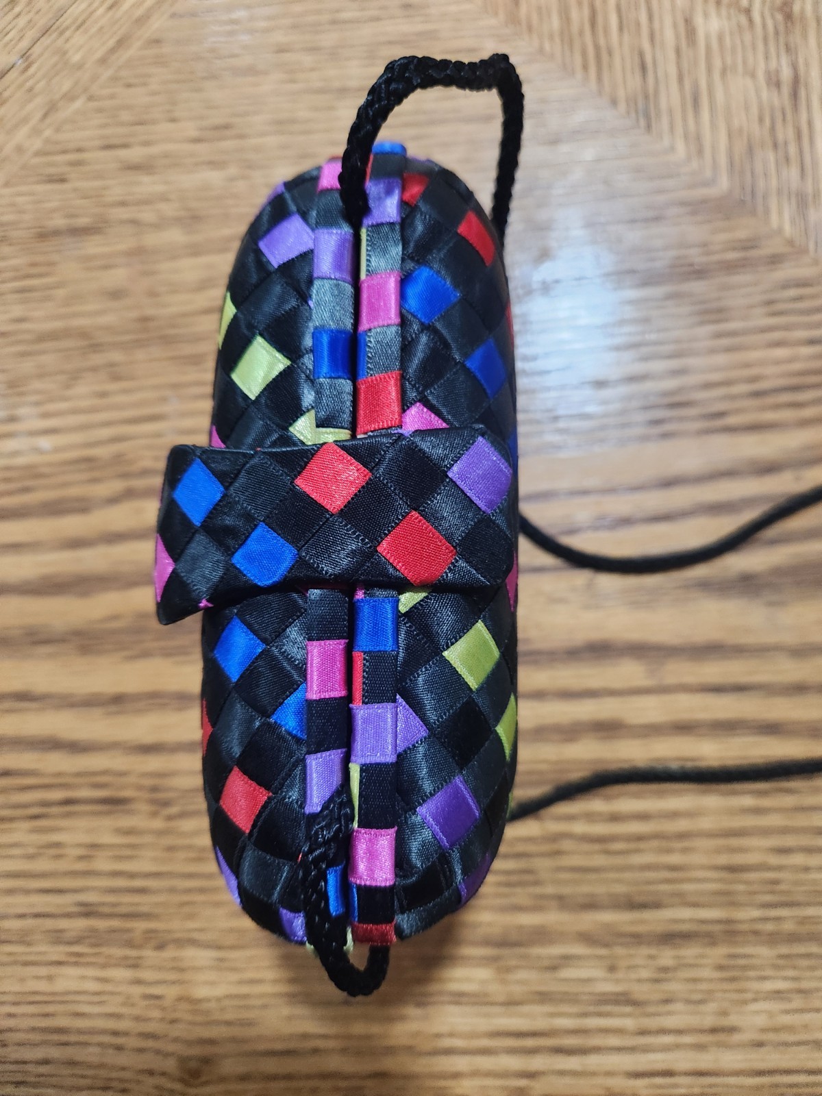 Jacobsons Hard Shell Multicolored Basket Weave De… - image 8