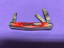 MIB 2016 Case XX Chrome Vanadium Dark Red Bone Stockman 6344CV