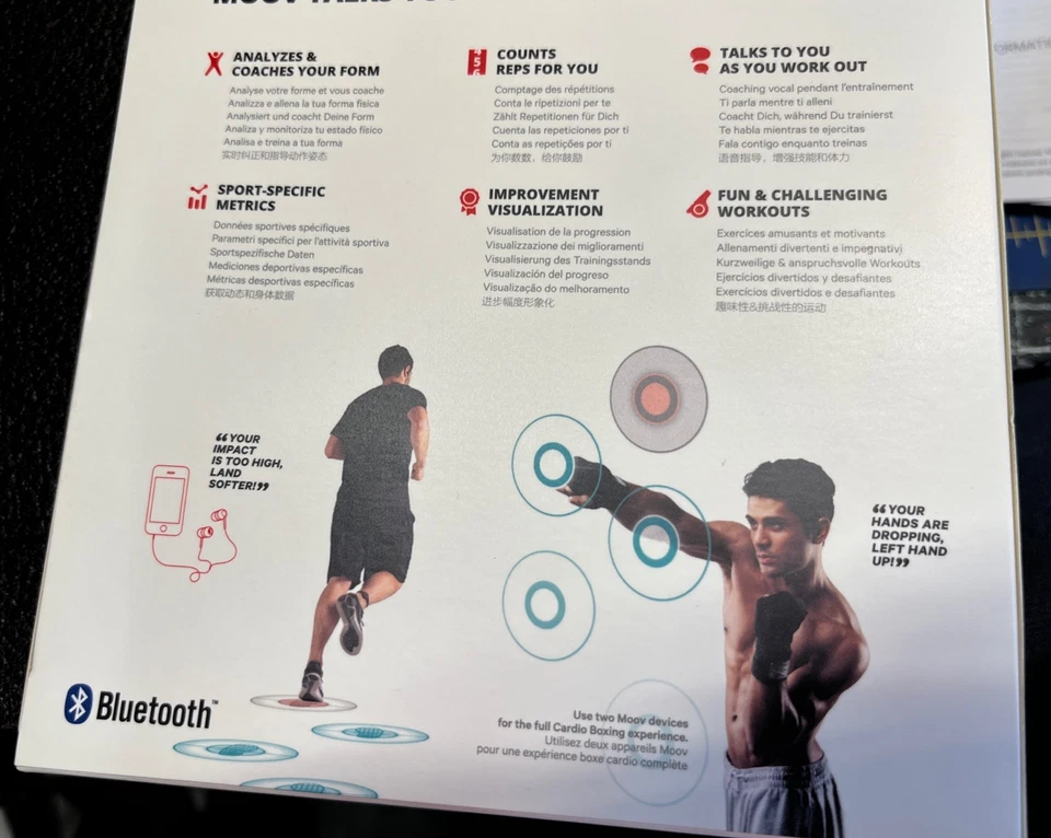 Moov Now Fitness Entrenador Personal y Rastreador Deportivo Monitor de Sueño Blizzard Blanco Foto 4 de 4