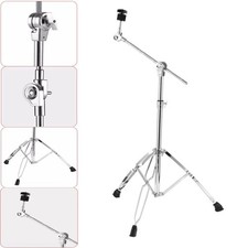 Straight Boom Cymbal Stand / Snare Drum Stand Double Braced Tripod Stand Holder