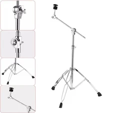 Straight Boom Cymbal Stand / Snare Drum Stand Double Braced Tripod Stand Holder
