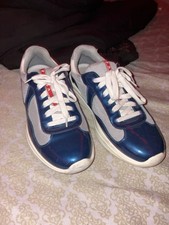 PRADA Americas Cup Mens Low Top Lace-Up Color...