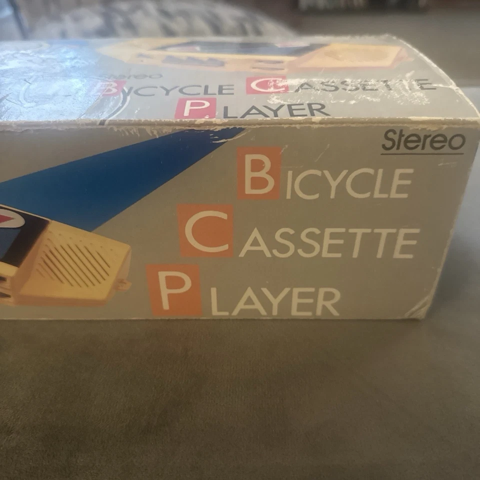 Reproductor de casete estéreo para bicicleta LANZA BC-8 de colección amarillo FUNCIONA ver video Foto 2 de 4