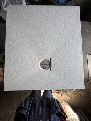 Duschwanne Mineralguss Weiß 80x90