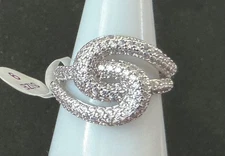 Bomb Party Ring “Sunlit Breeze” RG76893 Lavender Topaz Rhodium Sz 9