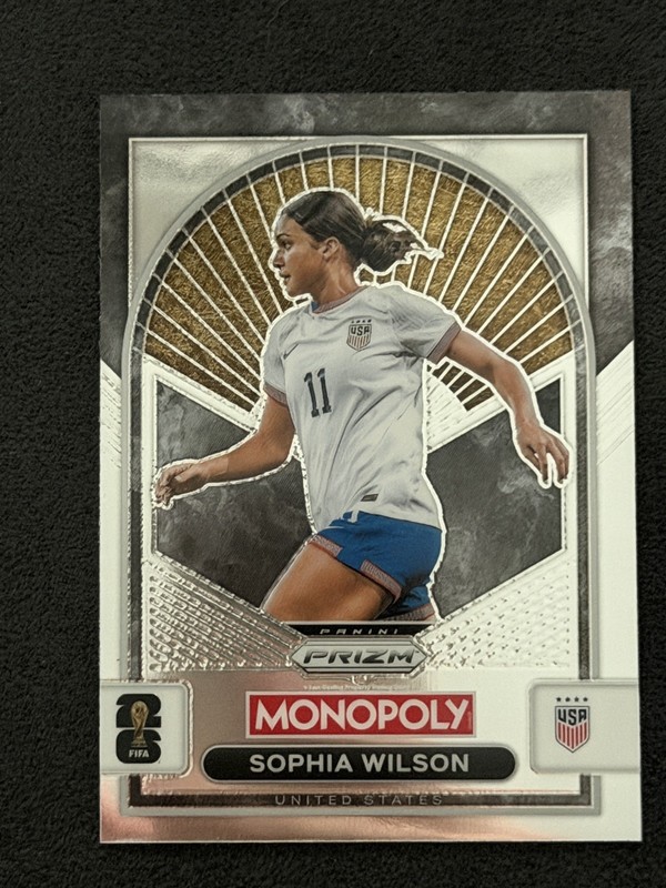2026 Panini Prizm Monopoly FIFA World Cup - Sophia Wilson #95 - USWNT
