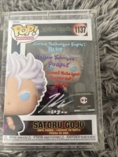 Funko Pop! Jujutsu Kaisen Satoru Gojo #1137 signed + COA 