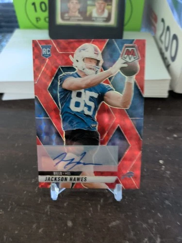 2025 Mosaic Jackson Hawes Red Auto RC #/199 Bills Rookie Autograph #334