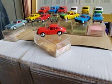 1/66 Boxed Model Vintage Schuco 813 Porsche 911 S In Red / Orange 