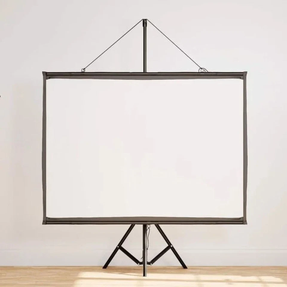 Manual Projection Screen with Tripod Home Theater Presentation Screen 1:1 vidaXL - Image 3 of 4