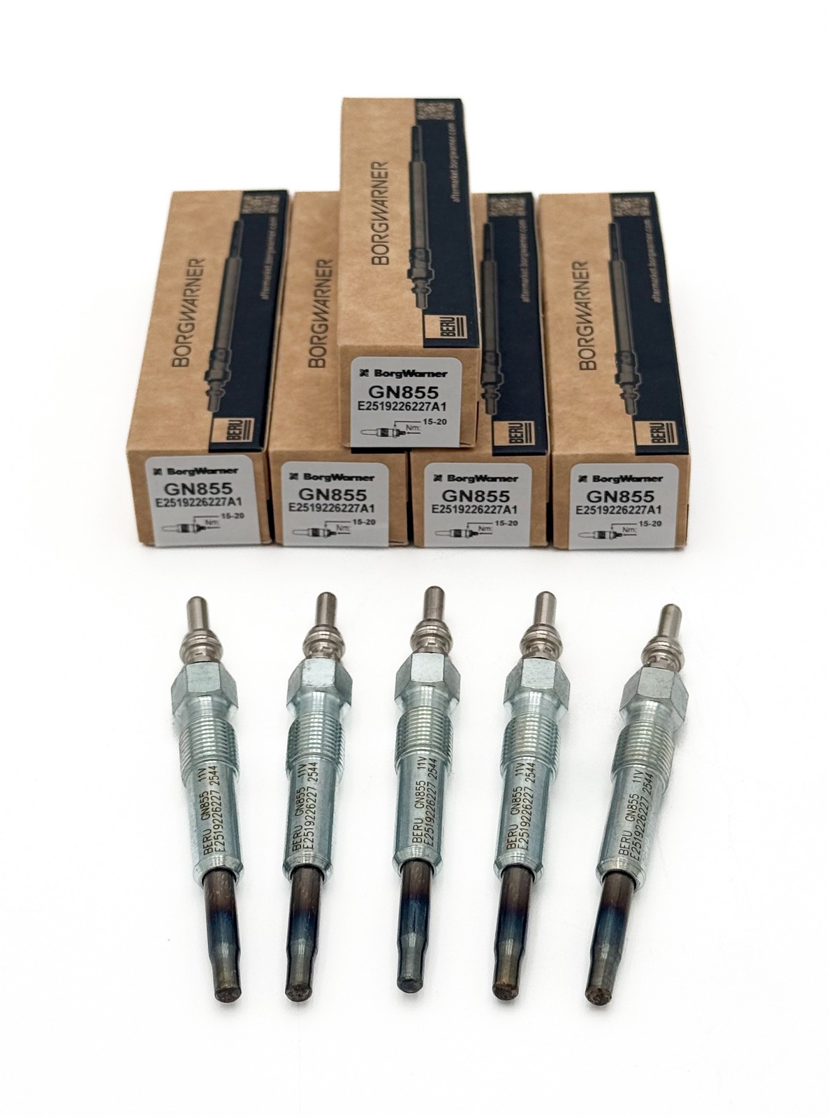 5X Glow Plug BERU GN855 0100226227 VW T4 LT 2.5 TDI ACV AXG AHY AJT