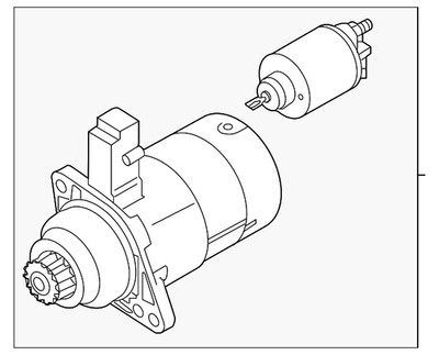 Genuine Volkswagen Starter 0AM-911-022-C