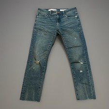 Pilcro Anthropologie Slim Boyfriend Distressed Raw Hem Jeans 26