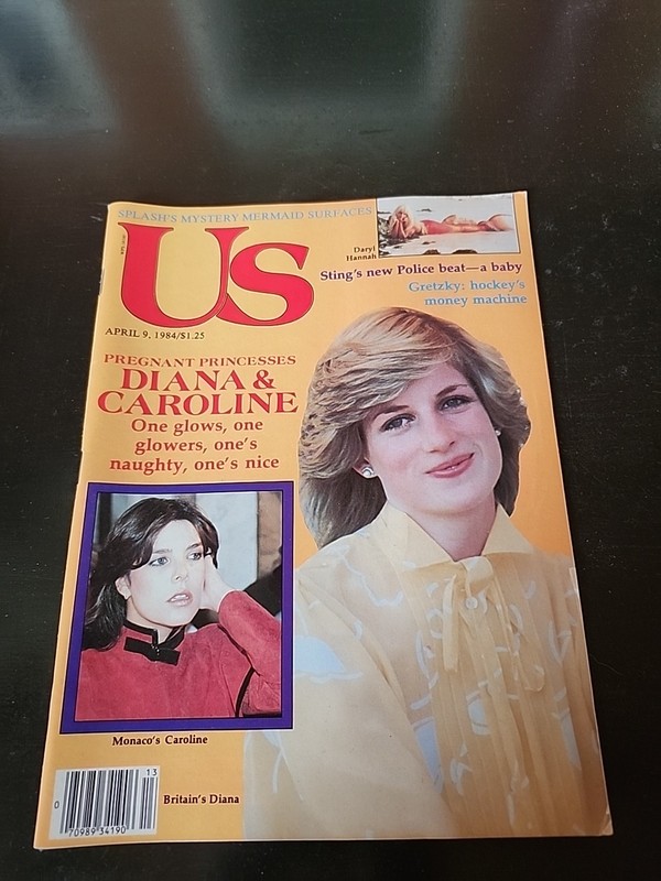 VTG Us Magazine April 9 1984 Princess Diana and Princess Caroline No Label