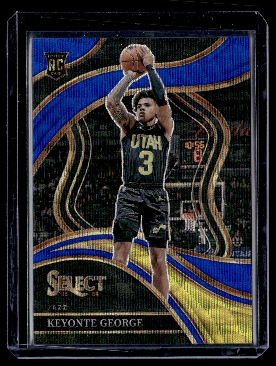 2023-24 Panini Select Courtside Blue Wave Keyonte George Rookie /75 Utah Jazz