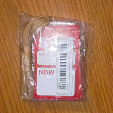 Pre-Strung Paper Garment Price Tags w/ String, Red/White SALE 2 3/8 x 4 3/4