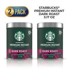 (2 Pack) Starbucks Premium Instant Coffee Dar...