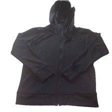 Under Armour ColdGear Hoodie Womens L Black Full Zip Loose Fit Athletic Jacket