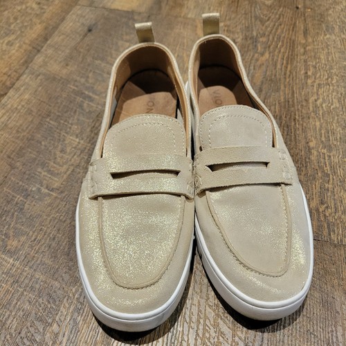 Vionic Women's Uptown Slip On Leather Loafers Size 8M Gold - Picture 15 of 15