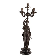 Candelabro Antico Bronzo Europa XX Secolo Originale
