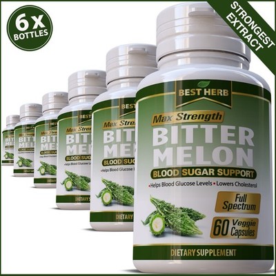 360 X BITTER MELON PILLS CHOLESTEROL LOWER BLOOD SUGAR SUPPORT GLUCOSE CAPSULES