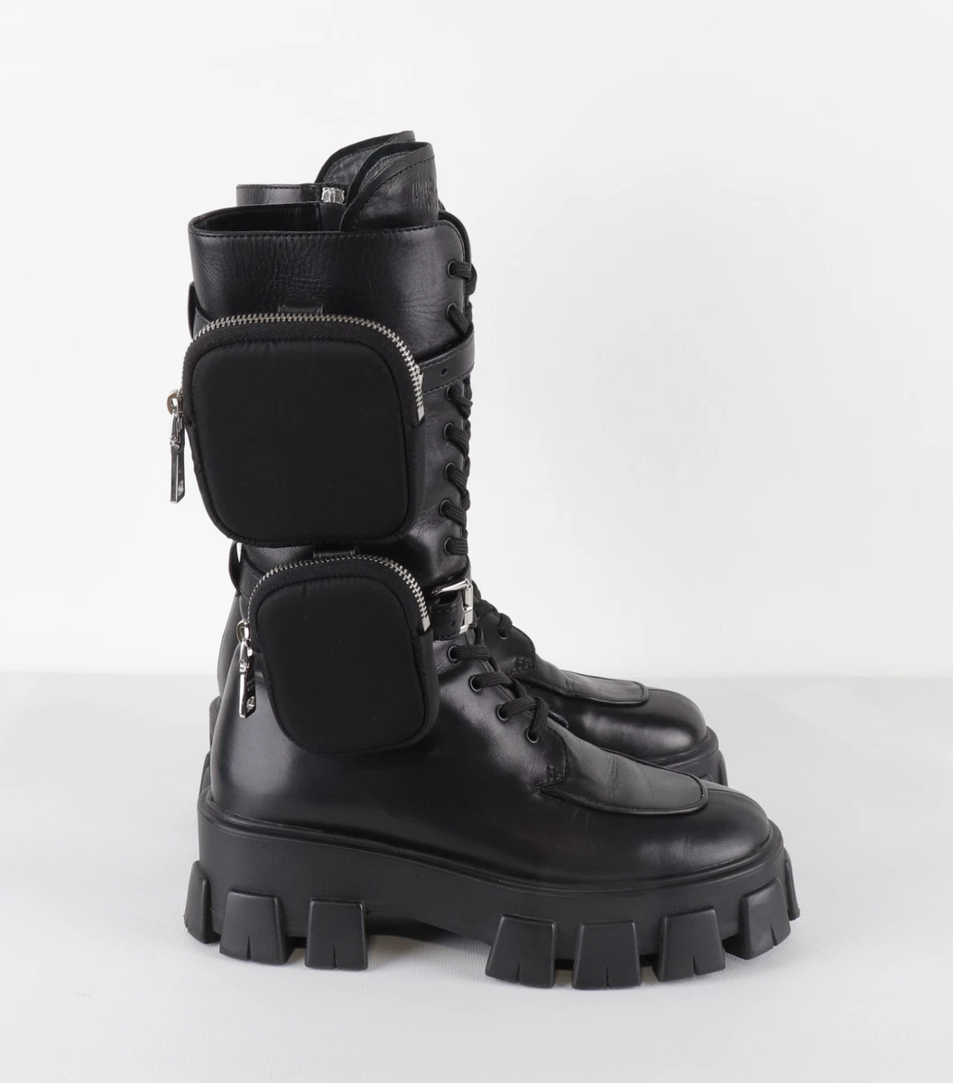 靴 PRADA Ankle Pouch Boots Vintage size36 靴 PRADA Ankle Pouch