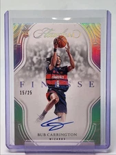 BUB CARRINGTON 2024-25 FLAWLESS FINESSE ROOKIE AUTOGRAPH RC AUTO 15/25