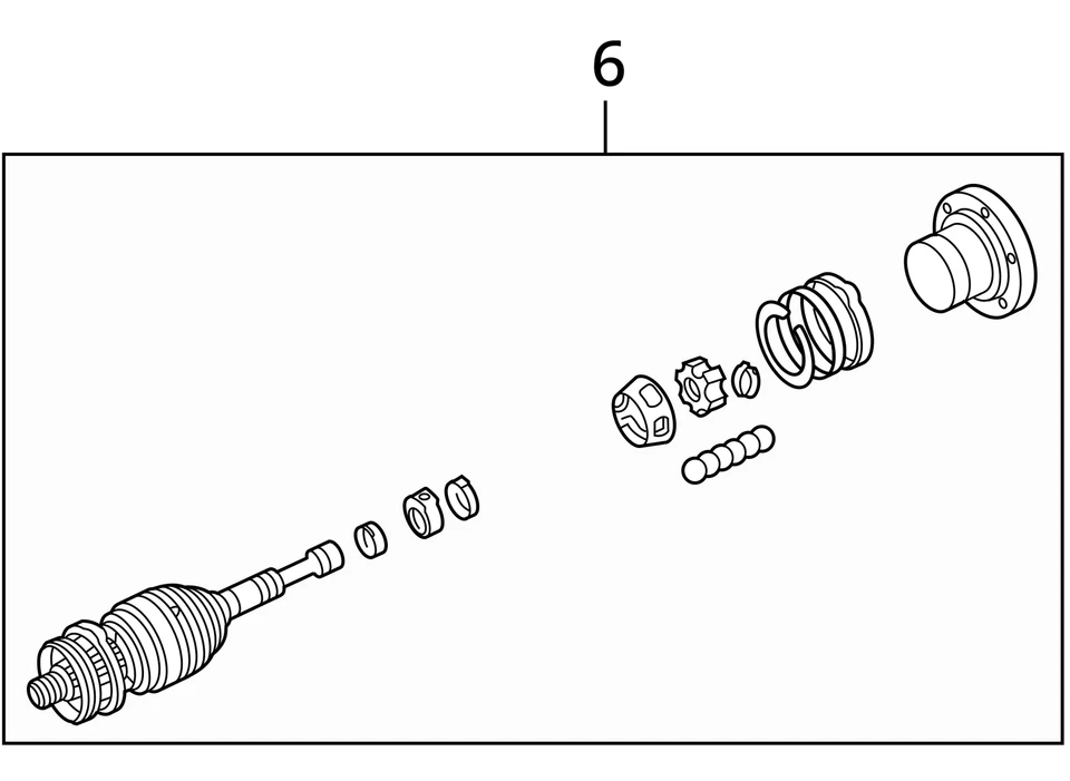 Eje delantero Heritage eje exterior CV compatible con camioneta Ford F150 97-04 29866394 Foto 4 de 4