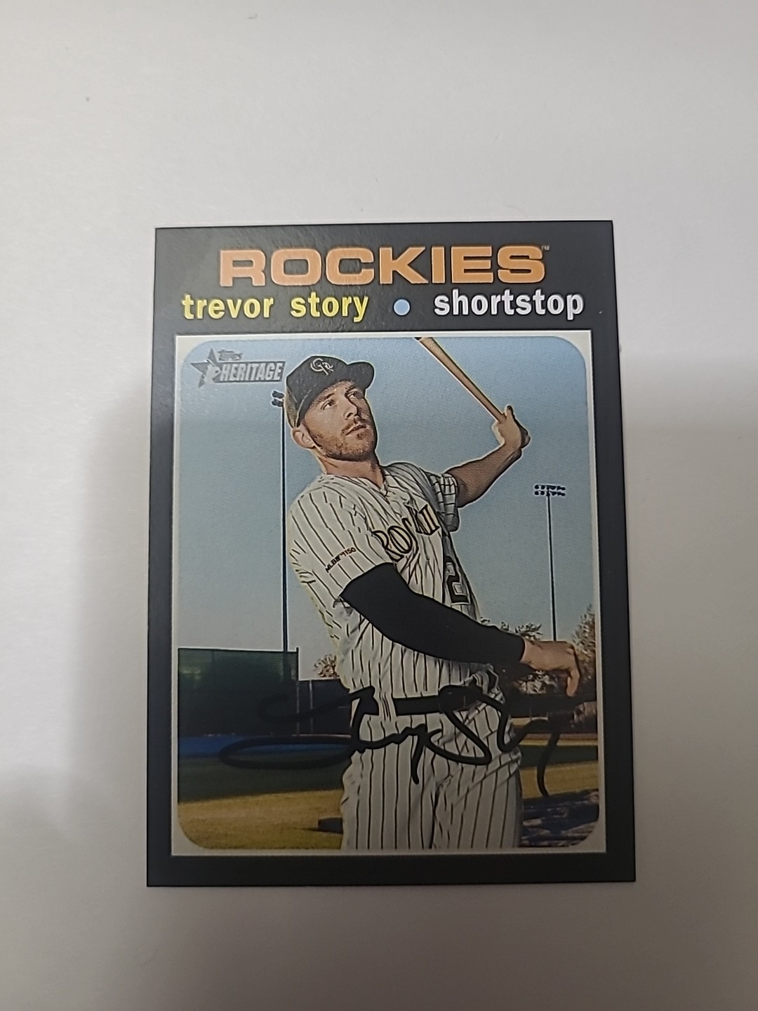 2020 Topps Heritage - Trevor Story #350 Mini /100