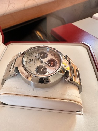 Cartier Pasha C Chronograph W31048M7 Automatik Fullset sehr gut! - Bild 4 von 15