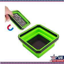 Collapsible Magnetic Parts Tray Double-sided Base Organizing Screws In Garage Collapsible Magnetic Parts Tray Double-sided Base Organizing Screws In Garage
