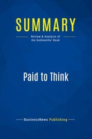 Businessnews Publishing | Summary: Paid To Think | Taschenbuch | Englisch (2016)