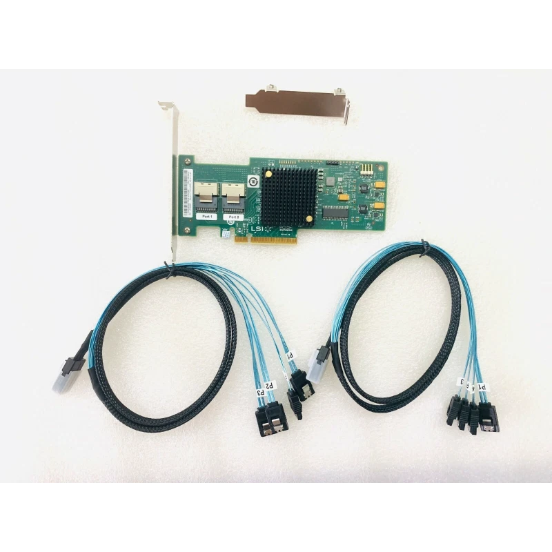 LSI 6Gbps SAS HBA 9211-8I IT Mode P20 ZFS FreeNAS unRAID + 2*SFF-8087 SATA US - Image 4 of 4