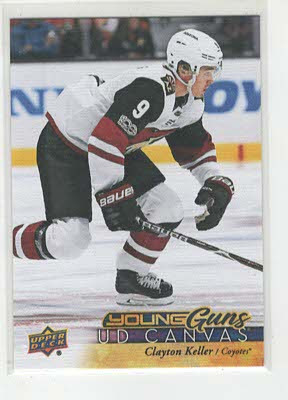 2017-18 UPPER DECK #C110 CLAYTON KELLER CANVAS YOUNG GUNS UTAH