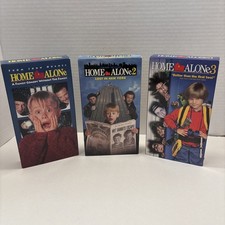 Home Alone 1, 2 Lost In New York,  3 Lot Trilogy VHS, 1991, 1992, 1997 90's  