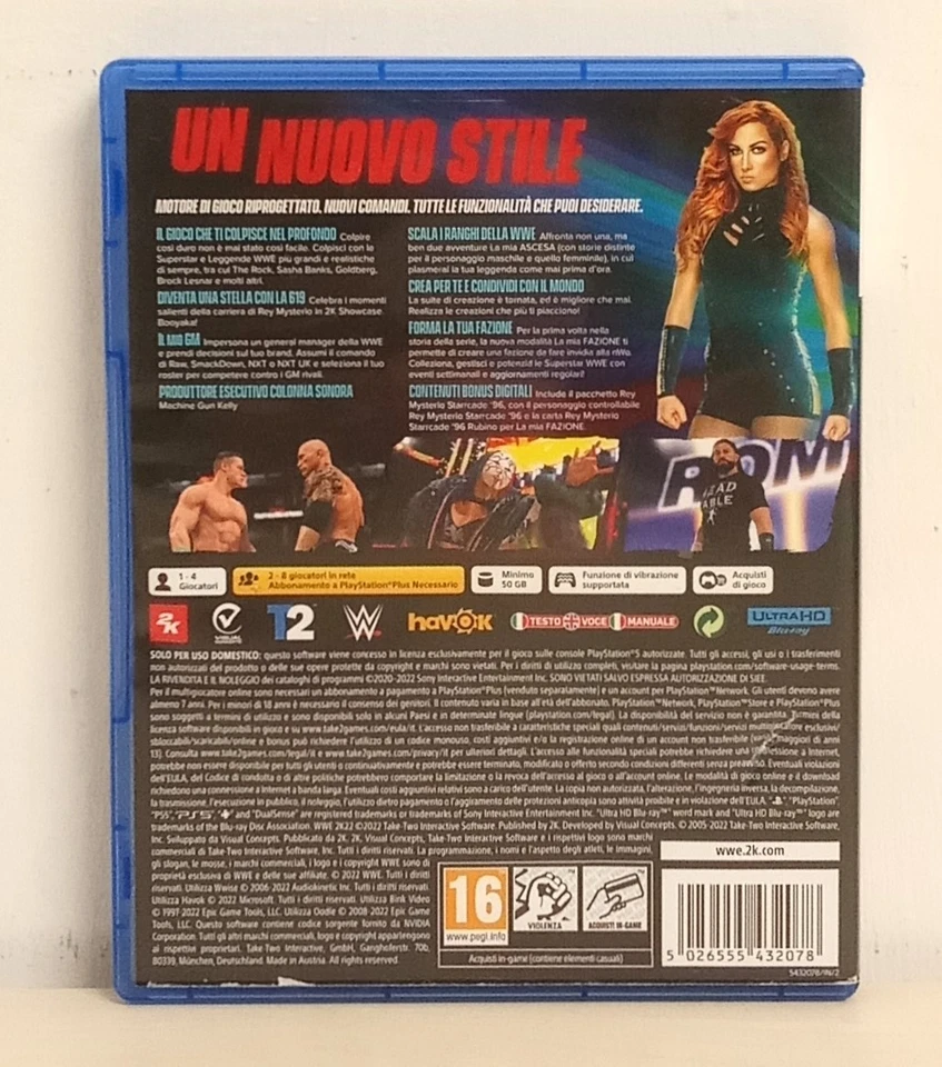 WWE 2K22 Ps5, foto 2 di 3