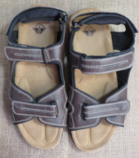 Men's Dockers Strap Sandals Newpage Brown Memory Foam Fusion Footbed 13M