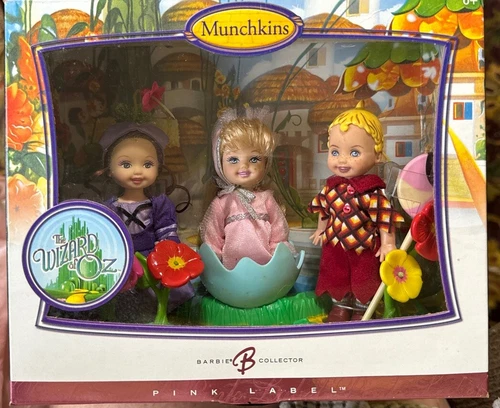 Mattel K9416 The Wizard of Oz Munchkins Kelly size Barbie Dolls Pink Label 2006