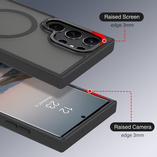 Custodia magnetica protezione schermo per Samsung Galaxy S25 S24 S23 S22 Ultra/Plus - Foto 9 di 57