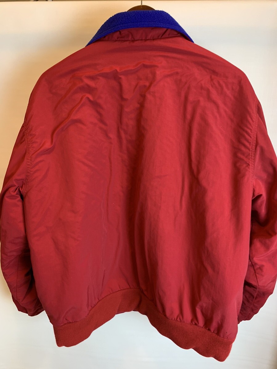 LL Bean Vintage Red Warm-Up Jacket 80s 90s Ski Suit Party LL Bean Vintage Red Warm-Up Jacket 80s 90s Ski Suit Party