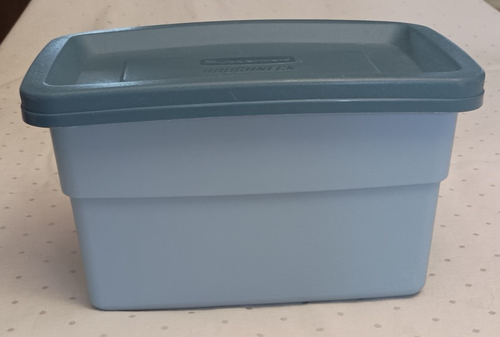 Borsa vintage Rubbermaid Roughneck 1 gallone blu piccola portaoggetti USA - fino a 3 disponibili.