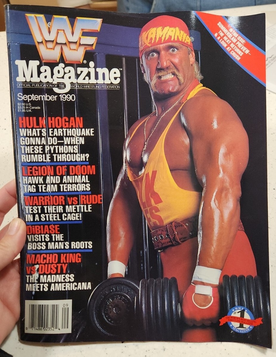 WWF Magazine September 1990 Hulk Hogan, Legion of Doom & Ted
