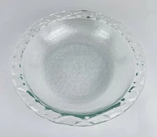 Fire & Light Recycled Glass 11" Seagrass Pasta Bowl Icy Blue 1st Quality